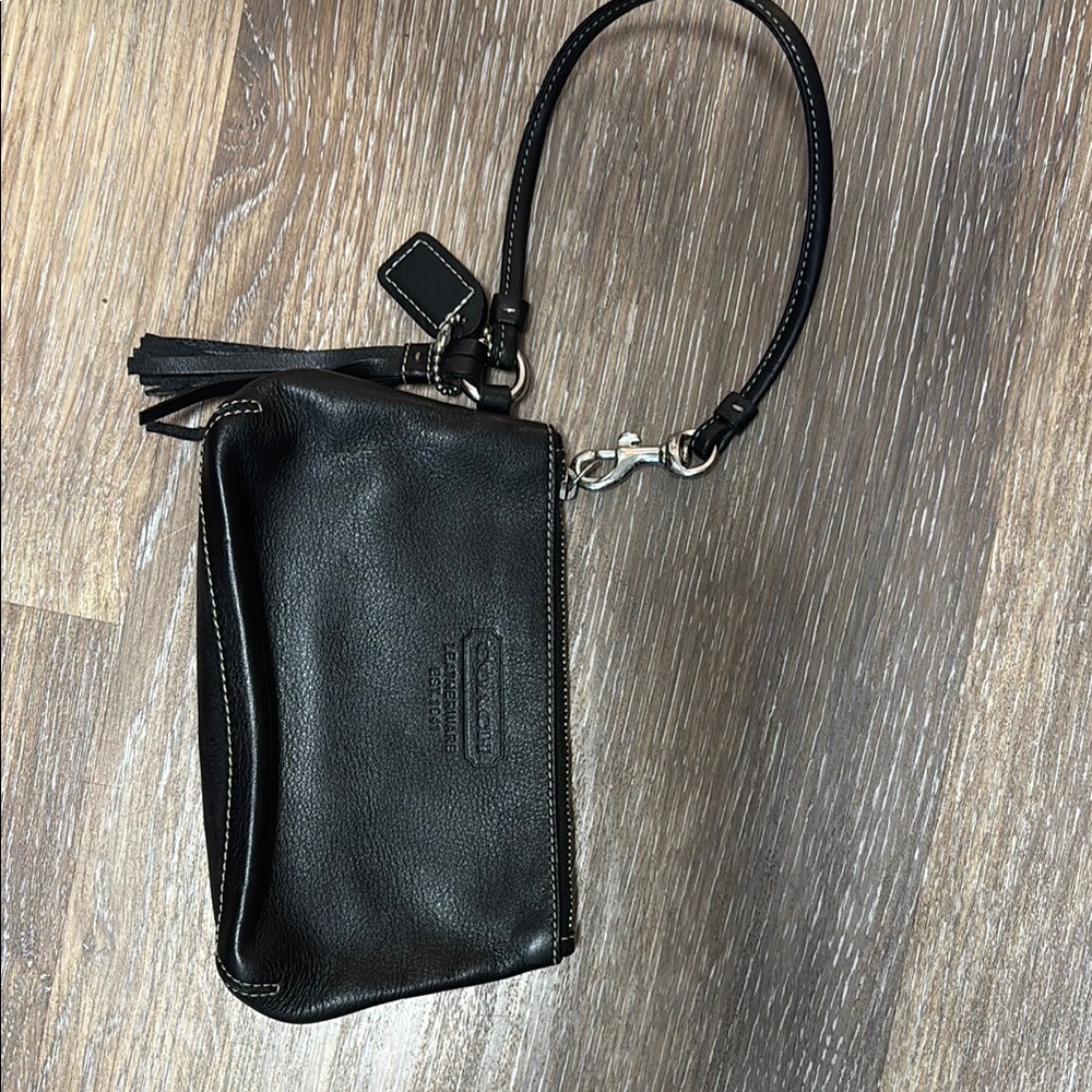 Coach Black Clutch Wristlet